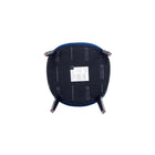 Manhattan Comfort Kara Modern Wood Upholstered Dining Chair in Blue - Set of 4