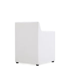 Manhattan Comfort Anna Square Modern Vegan Leather Armchair in White - Set of 2