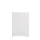 Manhattan Comfort Anna Square Modern Vegan Leather Armchair in White - Set of 2