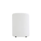 Manhattan Comfort Anna Round Modern Vegan Leather Armchair in White - Set of 2