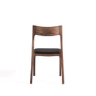 Manhattan Comfort Moderno Modern Vegan Leather Wood Dining Chair in Black - Set of 4