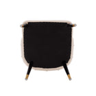 Manhattan Comfort Eda Modern Wood Upholstered Dining Chair in Cream - Set of 2