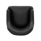 Manhattan Comfort Raya Modern Vegan Leather Wood Dining Chair in Black - Set of 2