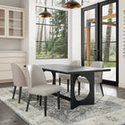 Manhattan Comfort Hillman Modern Wood Upholstered Dining Chair in Light Gray - Set of 4