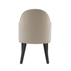 Manhattan Comfort Hillman Modern Vegan Leather and Velvet Wood Armchair in Sand - Set of 2