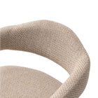 Manhattan Comfort Aspen Mid-Century Modern Tweed Upholstered Armchair in Gold Dust - Set of 2