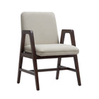 Manhattan Comfort Stella Modern Velvet Wood Armchair in Champagne - Set of 2