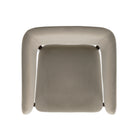 Manhattan Comfort Blake Modern Faux Mohair Wood Armchair in Linen - Set of 2