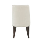 Manhattan Comfort Beever Modern Chenille Wood Dining Chair in Cream - Set of 4