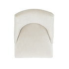 Manhattan Comfort Beever Modern Chenille Wood Dining Chair in Cream - Set of 4