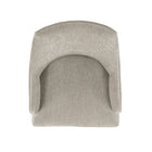 Manhattan Comfort Beever Modern Chenille Wood Armchair in Taupe - Set of 2