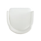 Manhattan Comfort Tremont Modern Vegan Leather Metal Armchair in White - Set of 2