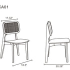 Manhattan Comfort Versailles Industry Chic Wood Dining Chair in Natural - Set of 4 - 2-DCCA01-NA - 2-DCCA01-NA