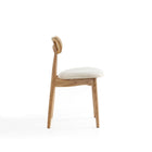 Manhattan Comfort Colbert Industry Chic Cane Back Wood Upholstered Dining Chair in Natural - Set of 4