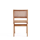 Manhattan Comfort Hamlet Industry Chic Wood Dining Chair in Natural - Set of 4