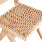Manhattan Comfort Hamlet Industry Chic Wood Dining Chair in Natural - Set of 4