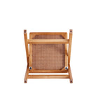 Manhattan Comfort Pullman Industry Chic Wood Folding Chair in Natural - Set of 4