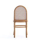 Manhattan Comfort Paragon Industry Chic Cane Back Wood Upholstered Dining Chair in Oatmeal - Set of 4 - 2-DCCA12-NA