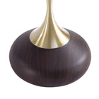 Manhattan Comfort Patchin Modern End Table in Brown and Gold - Set of 2