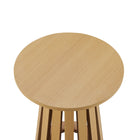 Manhattan Comfort Layla Scandinavian Modern End Table in Light Oak - Set of 2