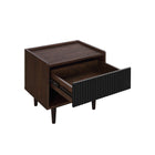 Manhattan Comfort Duane Mid-Century Modern 2-Piece Coffee Table & End Table Set in Black