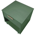 Manhattan Comfort Granville Modern 18" Nightstand in Sage Green (1-Drawer) - Set of 2