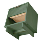 Manhattan Comfort Granville Modern 18" Nightstand in Sage Green (1-Drawer) - Set of 2