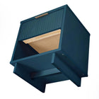 Manhattan Comfort Granville Modern 18" Nightstand in Midnight Blue (1-Drawer) - Set of 2