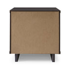 Manhattan Comfort Granville Modern 18" Nightstand in Charcoal Gray (1-Drawer) - Set of 2