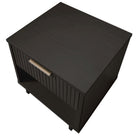 Manhattan Comfort Granville Modern 18" Nightstand in Charcoal Gray (1-Drawer) - Set of 2
