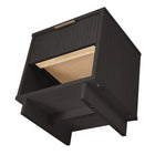 Manhattan Comfort Granville Modern 18" Nightstand in Charcoal Gray (1-Drawer) - Set of 2