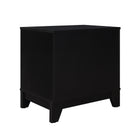 Manhattan Comfort Sheridan Mid-Century Modern 22" Nightstand in Black (1-Drawer) - Set of 2