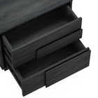 Manhattan Comfort Horizon Modern 22" Nightstand in Charcoal Gray (2-Drawer) - Set of 2