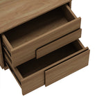 Manhattan Comfort Horizon Modern 22" Nightstand in Maple (2-Drawer) - Set of 2