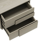 Manhattan Comfort Horizon Modern 22" Nightstand in Whitewashed Oak (2-Drawer) - Set of 2