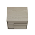 Manhattan Comfort Horizon Modern 22" Nightstand in Whitewashed Oak (2-Drawer) - Set of 2