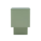 Manhattan Comfort Ella Modern 20" Nightstand in Sage Green (1-Drawer) - Set of 2