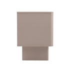 Manhattan Comfort Ella Modern 20" Nightstand in Mocha (1-Drawer) - Set of 2