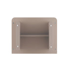 Manhattan Comfort Ella Modern 20" Nightstand in Mocha (1-Drawer) - Set of 2