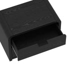 Manhattan Comfort Grace Modern 28" Nightstand in Black (2-Drawer) - Set of 2