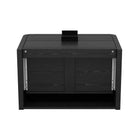 Manhattan Comfort Grace Modern 28" Nightstand in Black (2-Drawer) - Set of 2