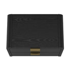 Manhattan Comfort Grace Modern 28" Nightstand in Black and Gold (2-Drawer) - Set of 2