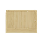 Manhattan Comfort Grace Modern 28" Nightstand in Natural Oak and Black (2-Drawer) - Set of 2