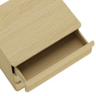 Manhattan Comfort Molly Modern 26" Nightstand in Natural Oak (3-Drawer) - Set of 2