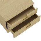 Manhattan Comfort Payton Modern 26" Nightstand in Natural Oak (3-Drawer) - Set of 2 - 2-NS009-GNO