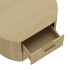 Manhattan Comfort Olivia Modern 27" Nightstand in Natural Oak (2-Drawer) - Set of 2 - 2-NS010-GNO