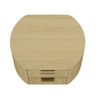 Manhattan Comfort Olivia Modern 27" Nightstand in Natural Oak (2-Drawer) - Set of 2 - 2-NS010-GNO