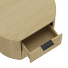 Manhattan Comfort Olivia Modern 27" Nightstand in Natural Oak (2-Drawer) - Set of 2 - 2-NS010-NO