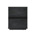 Manhattan Comfort Evelyn Modern 20" Nightstand in Charcoal Gray (1-Drawer) - Set of 2