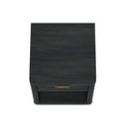 Manhattan Comfort Evelyn Modern 20" Nightstand in Charcoal Gray (1-Drawer) - Set of 2